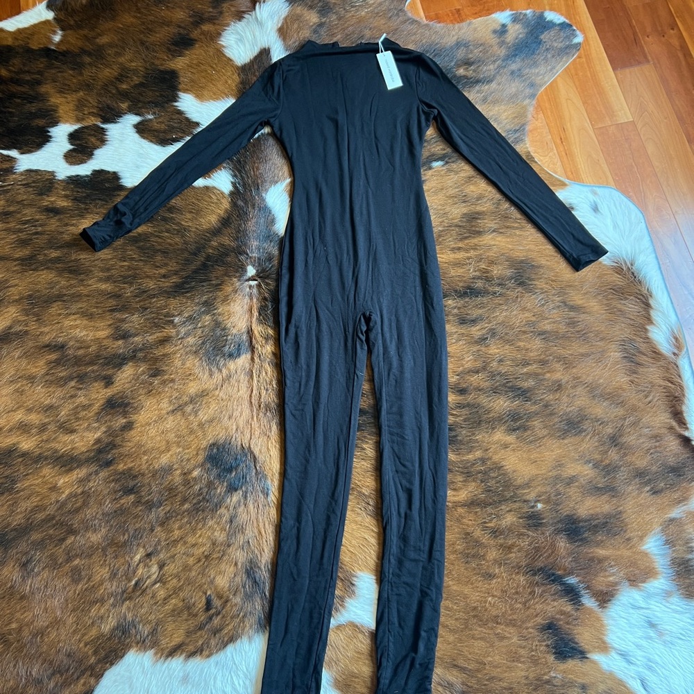 Body Suit Jumpsuit Cat Suit Black Naked Wardrobe